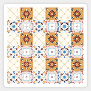 Azulejo #4 - vector Portuguese Moorish pattern Sticker